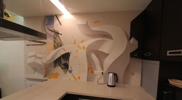 Что нарисовать на стене на кухне своими руками
