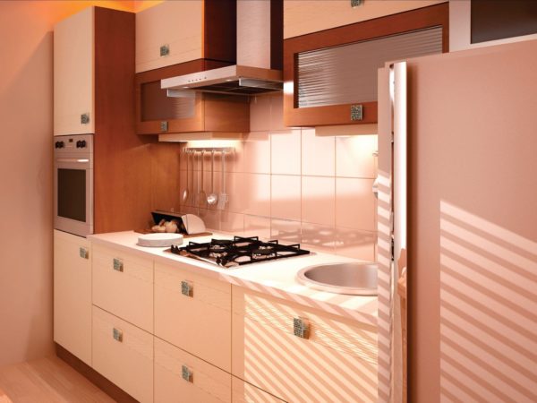 Дизайн кухни в персиковых тонах - идеи оформления интерьера